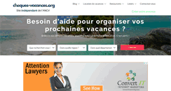Desktop Screenshot of cheques-vacances.org