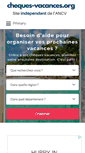 Mobile Screenshot of cheques-vacances.org